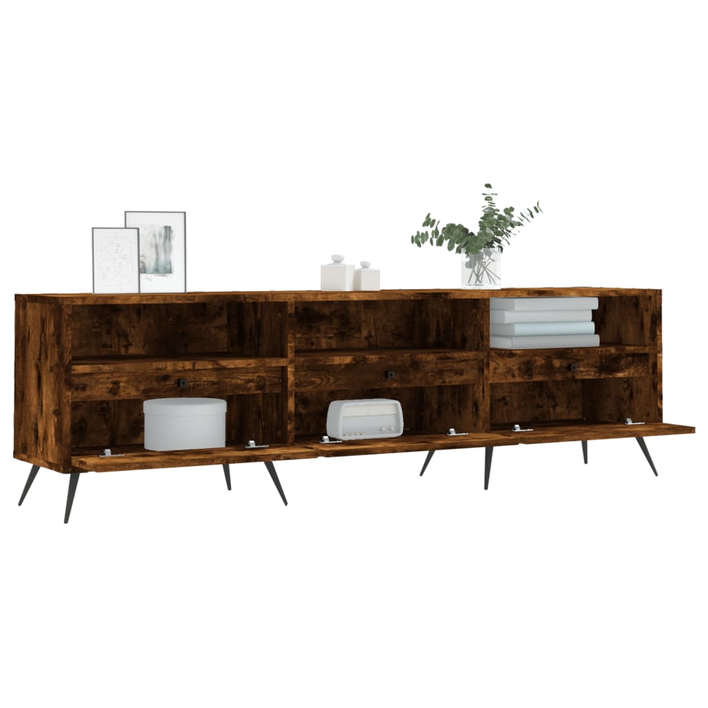 TV-møbel røget eg 150x30x44,5 cm træmateriale