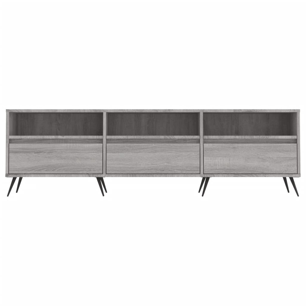 TV-skab Grå Sonoma 150x30x44,5 cm Træ Materiale