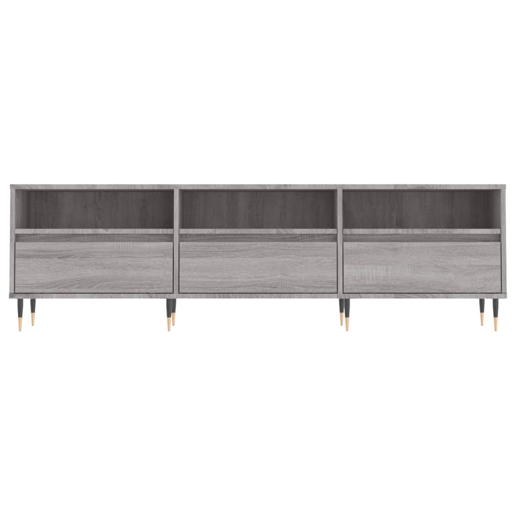 TV-skab Grå Sonoma 150x30x44,5 cm Træ Materiale
