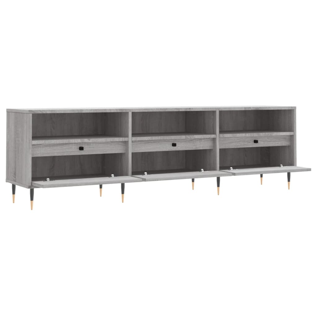 TV-skab Grå Sonoma 150x30x44,5 cm Træ Materiale