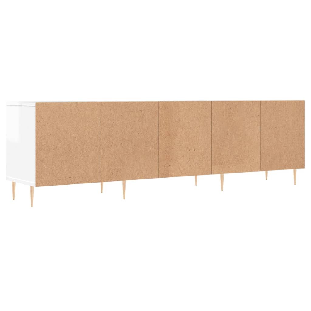 Tv-møbel højglans hvid 150x30x44,5 cm træmateriale