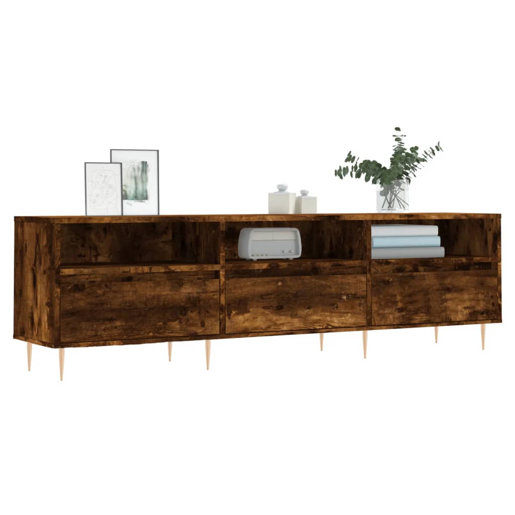 TV-møbel røget eg 150x30x44,5 cm træmateriale