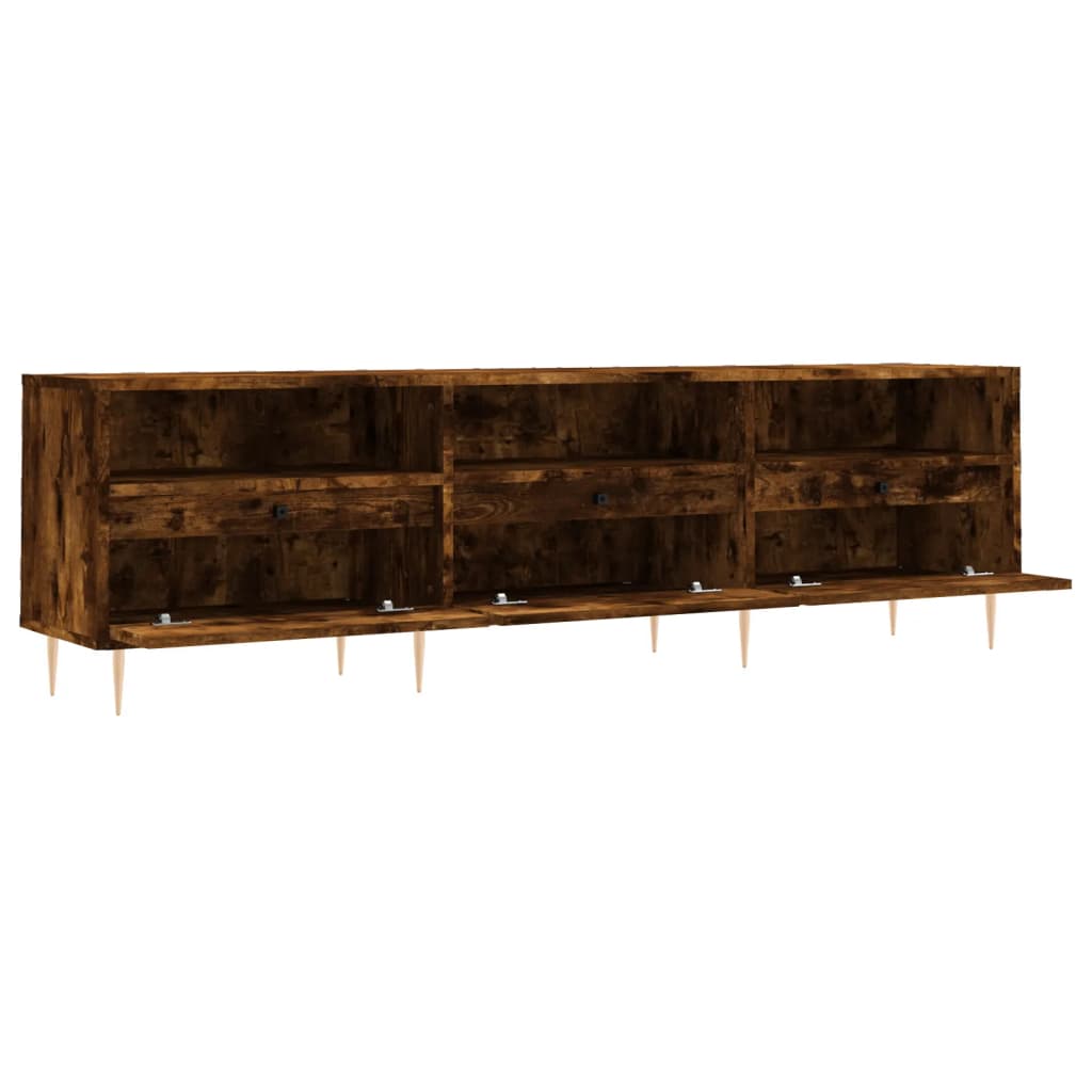 TV-møbel røget eg 150x30x44,5 cm træmateriale