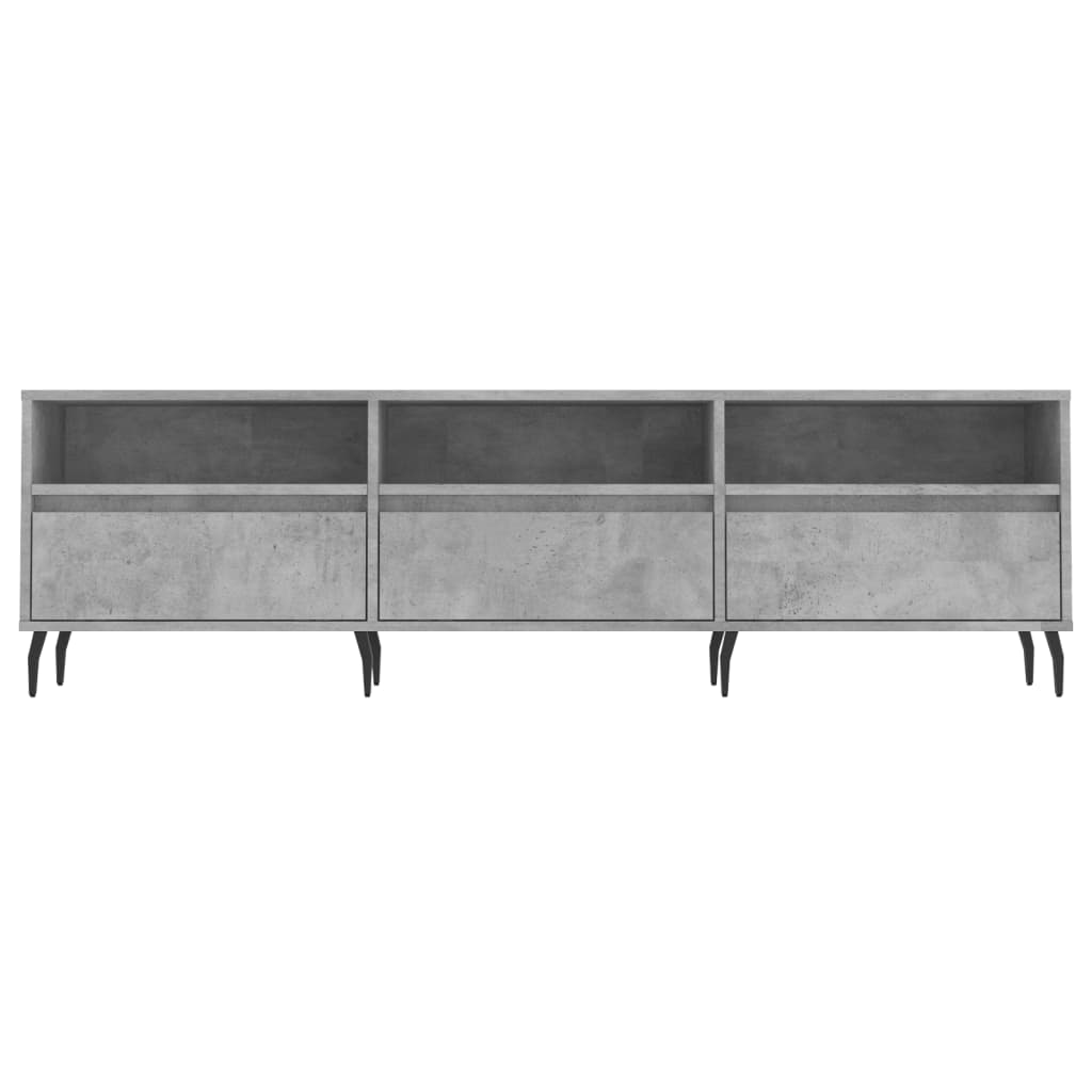 TV-møbel betongrå 150x30x44,5 cm træmateriale