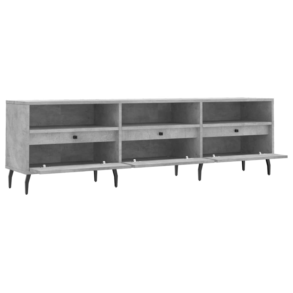 TV-møbel betongrå 150x30x44,5 cm træmateriale