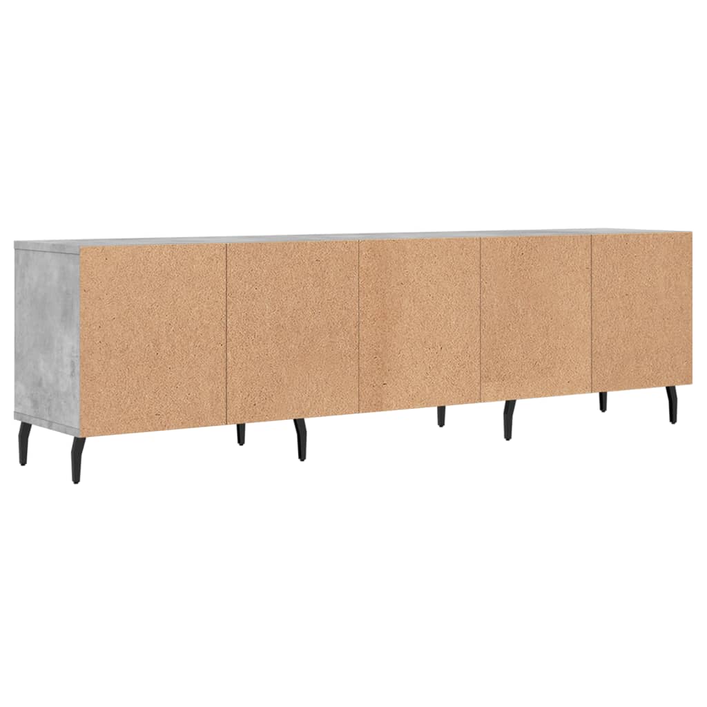 TV-møbel betongrå 150x30x44,5 cm træmateriale