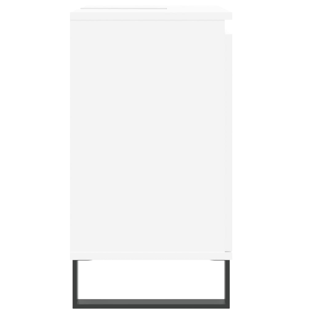 Badeværelsesskab Hvid 58x33x60 cm Træ Materiale
