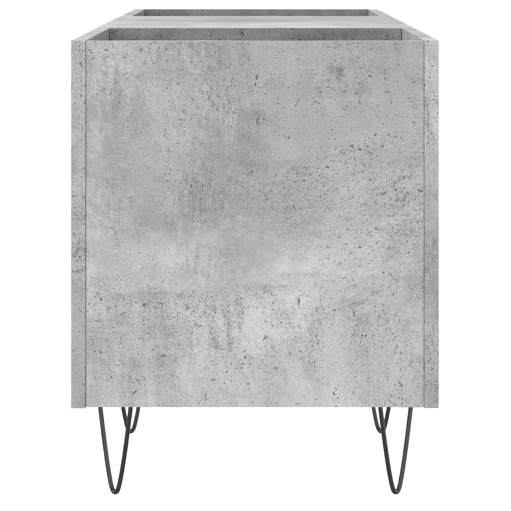 Pladeskab Beton Grå 121x38x48 cm Træmateriale