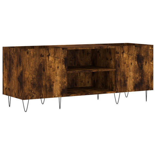 Plattenschrank Räuchereiche 121x38x48 cm Holzwerkstoff