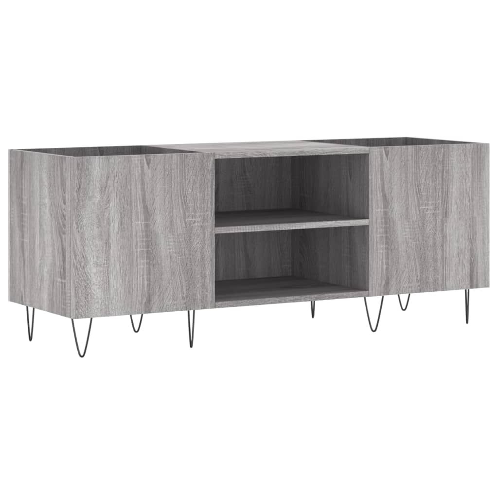 Pladeskab Grå Sonoma 121x38x48 cm Træmateriale