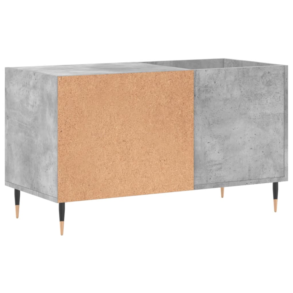 Pladeskab Beton Grå 85x38x48 cm Træmateriale