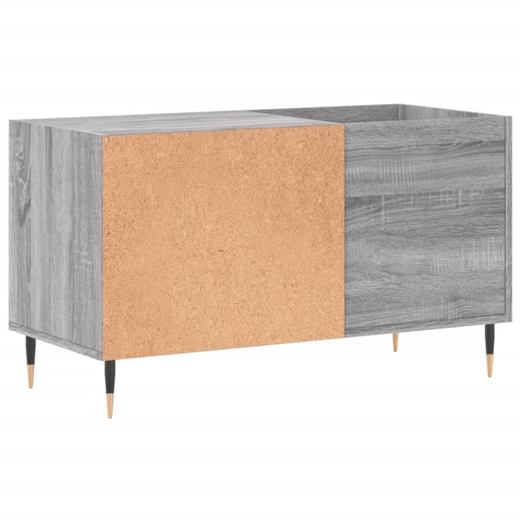 Pladeskab Grå Sonoma 85x38x48 cm Træmateriale