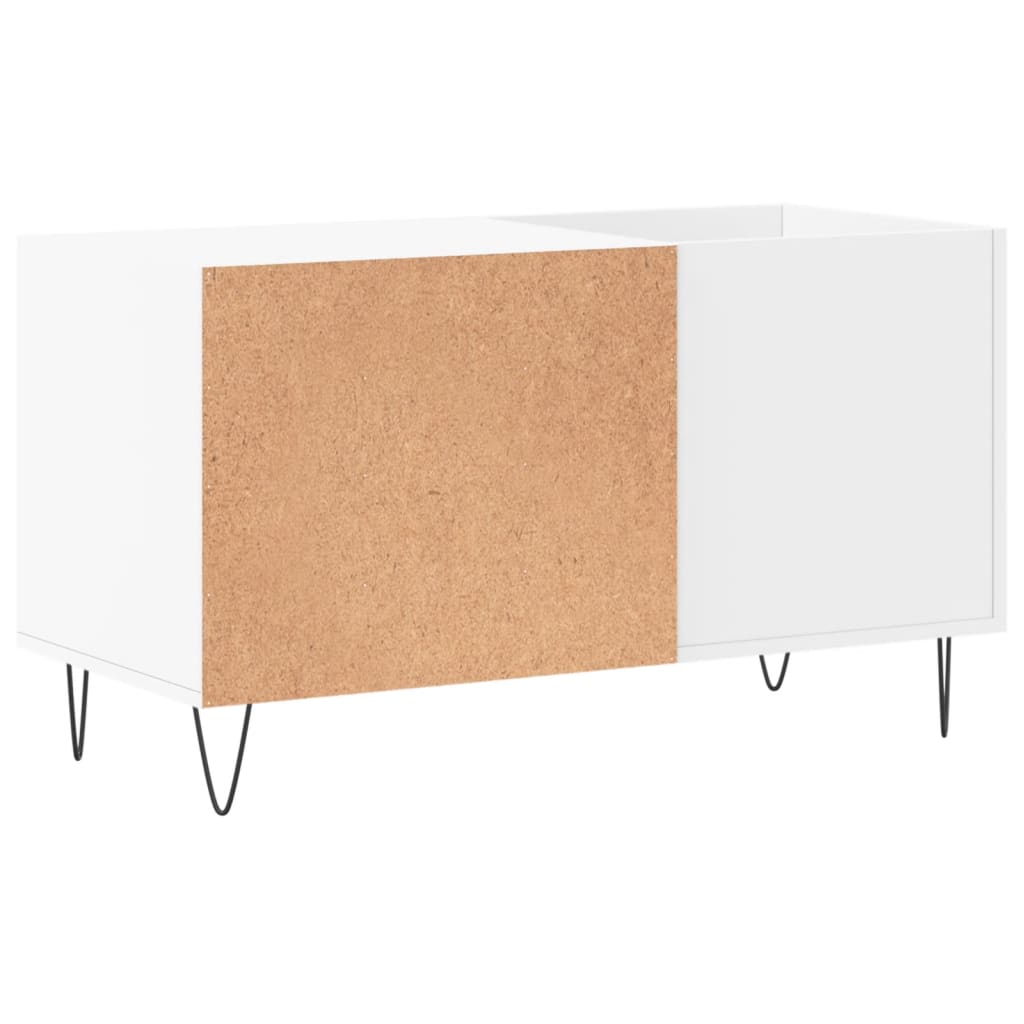 Pladeskab Hvid 85x38x48 cm Træmateriale