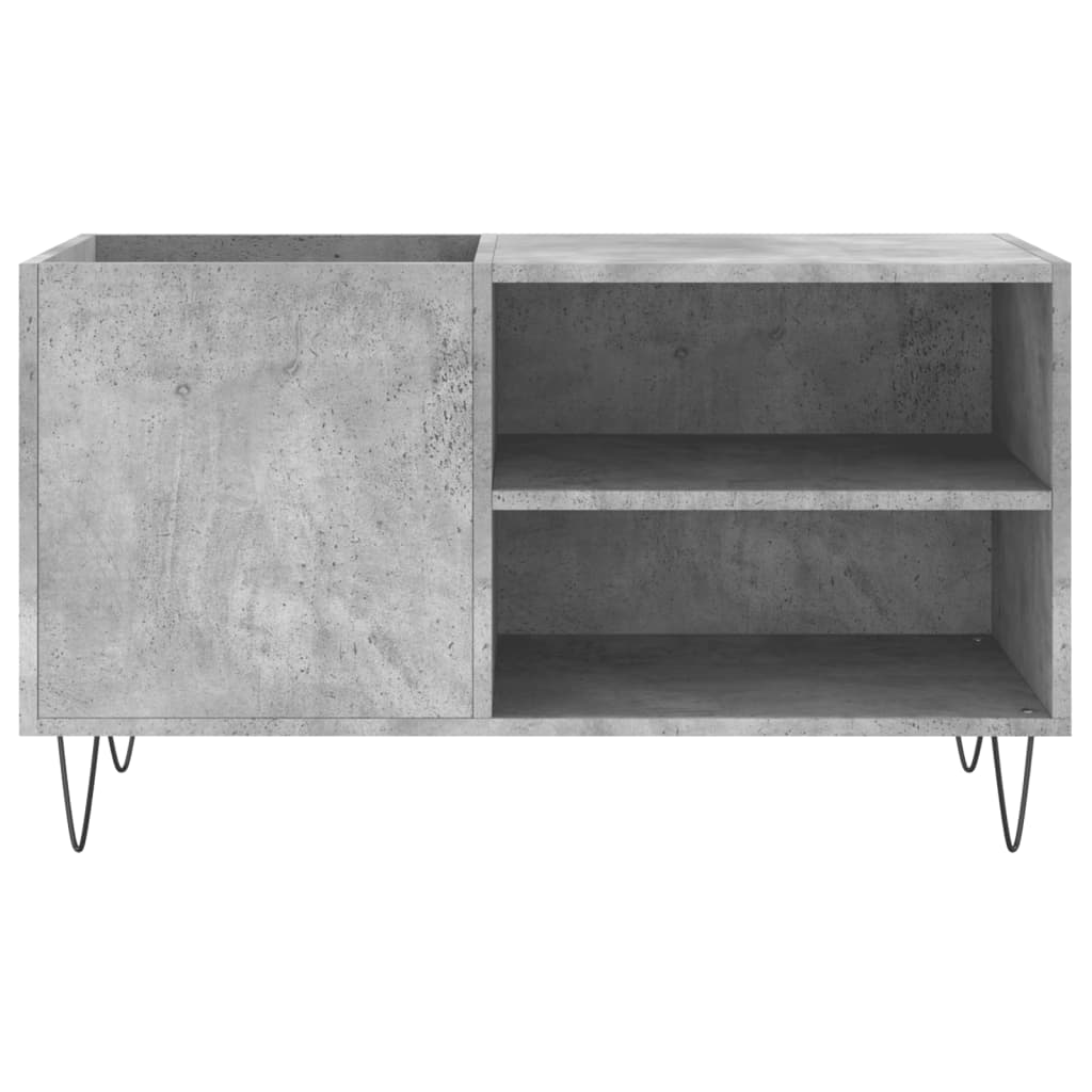 Pladeskab Beton Grå 85x38x48 cm Træmateriale