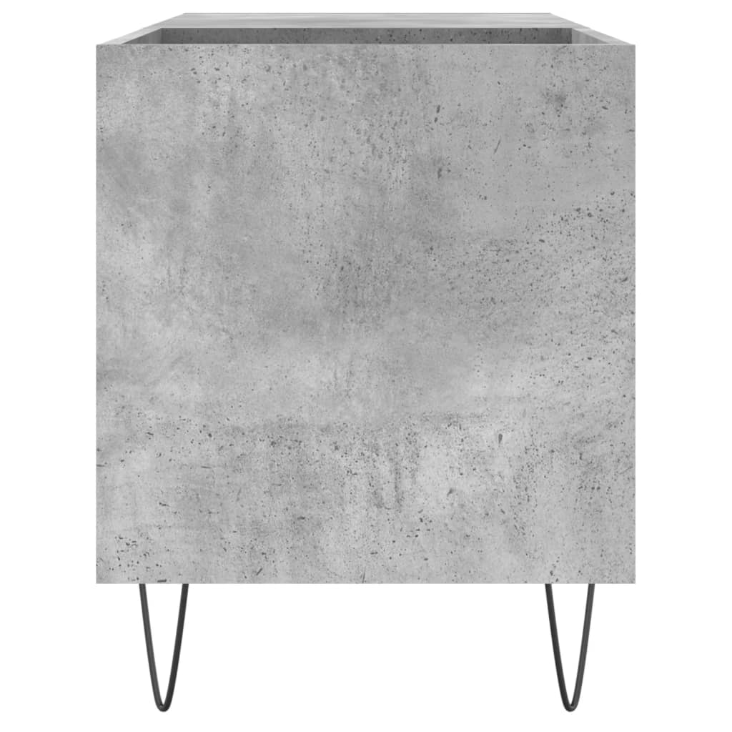 Pladeskab Beton Grå 85x38x48 cm Træmateriale