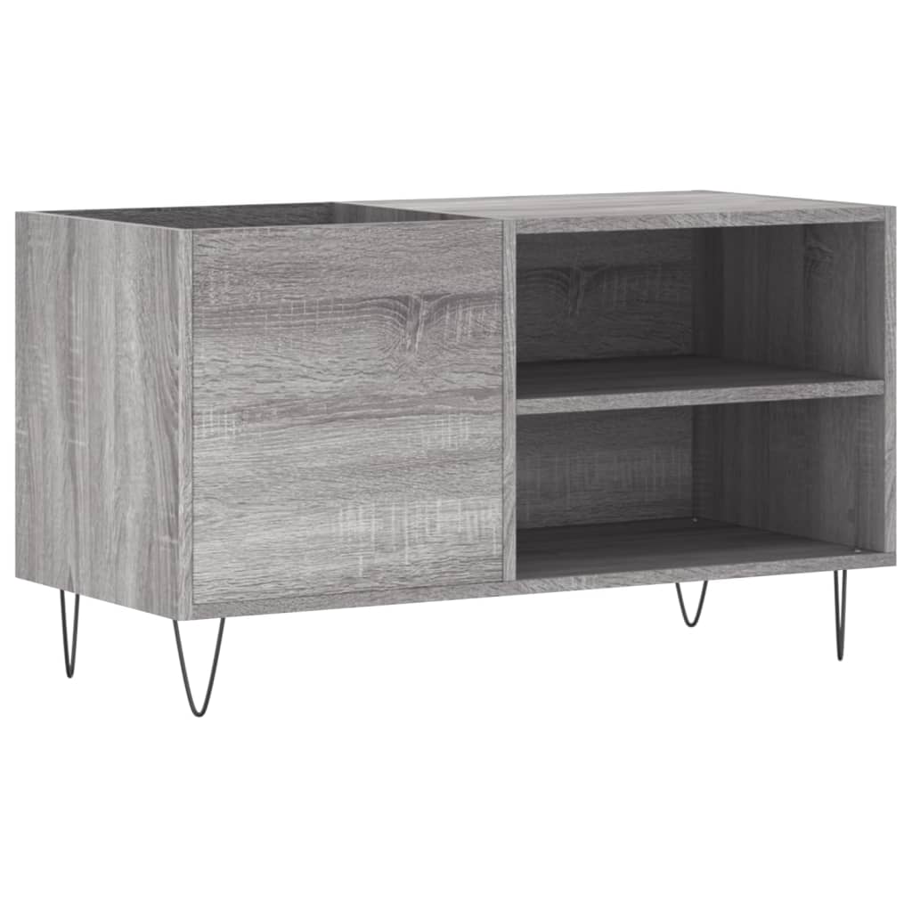Pladeskab Grå Sonoma 85x38x48 cm Træmateriale