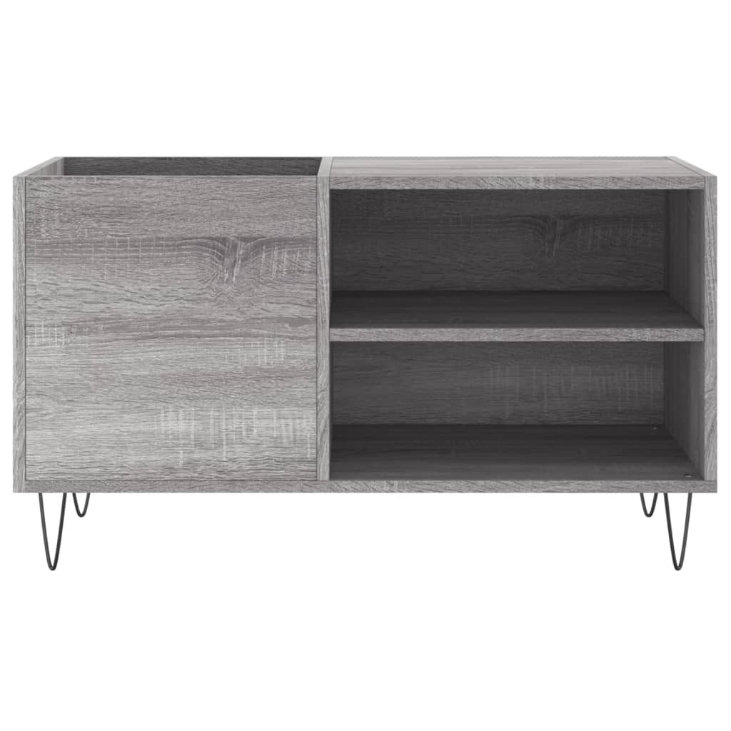 Pladeskab Grå Sonoma 85x38x48 cm Træmateriale