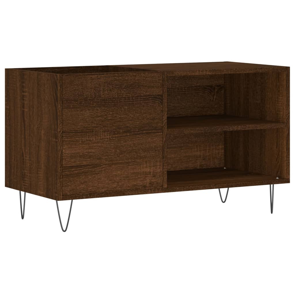 Pladeskab Brun Eg Look 85x38x48 cm Træmateriale