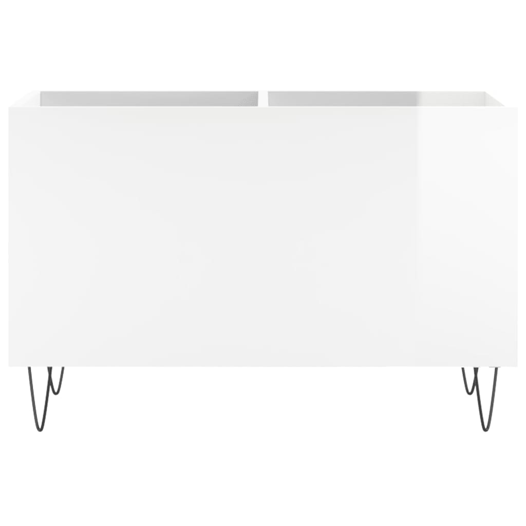 Pladeskab Højglans Hvid 74,5x38x48 cm Træmateriale