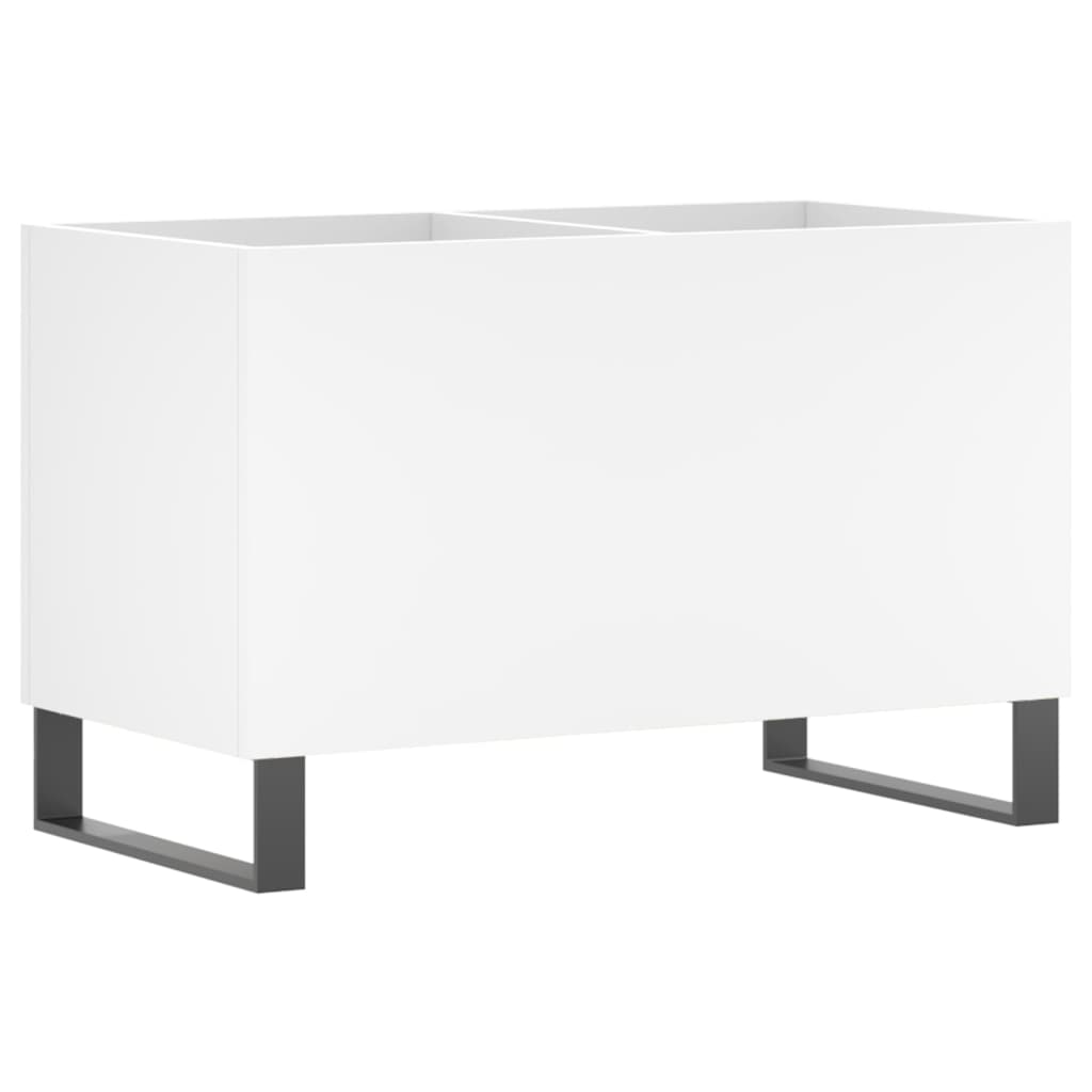 Pladeskab Hvid 74,5x38x48 cm Træmateriale