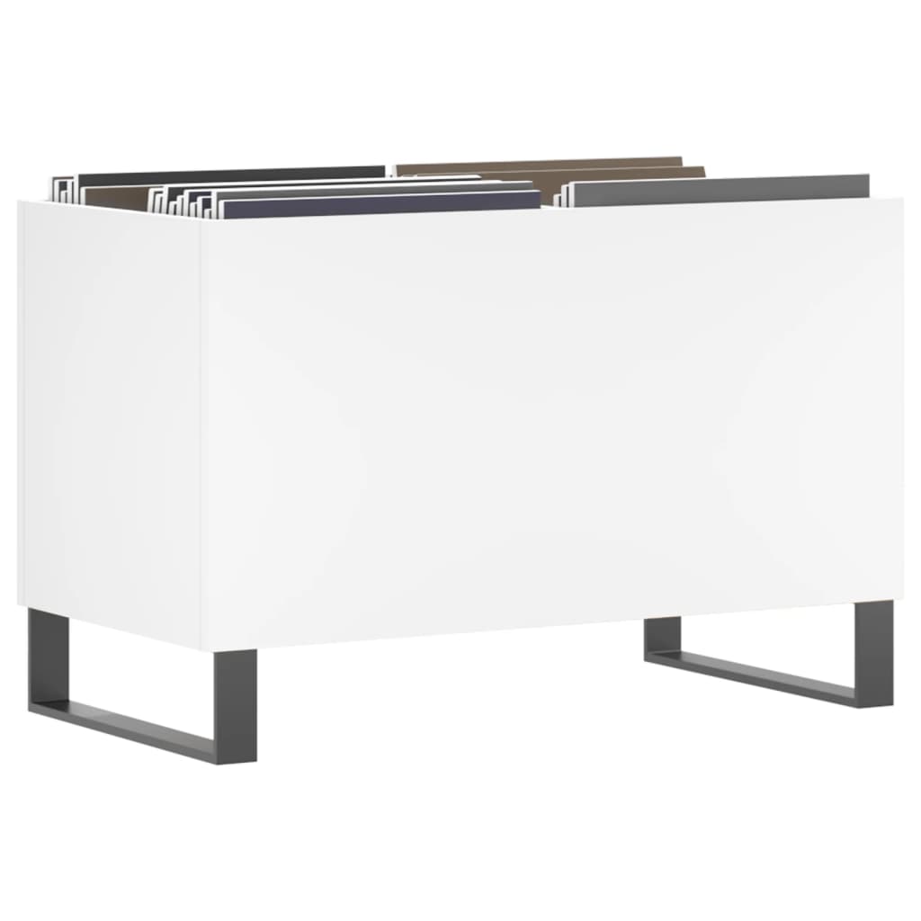 Pladeskab Hvid 74,5x38x48 cm Træmateriale