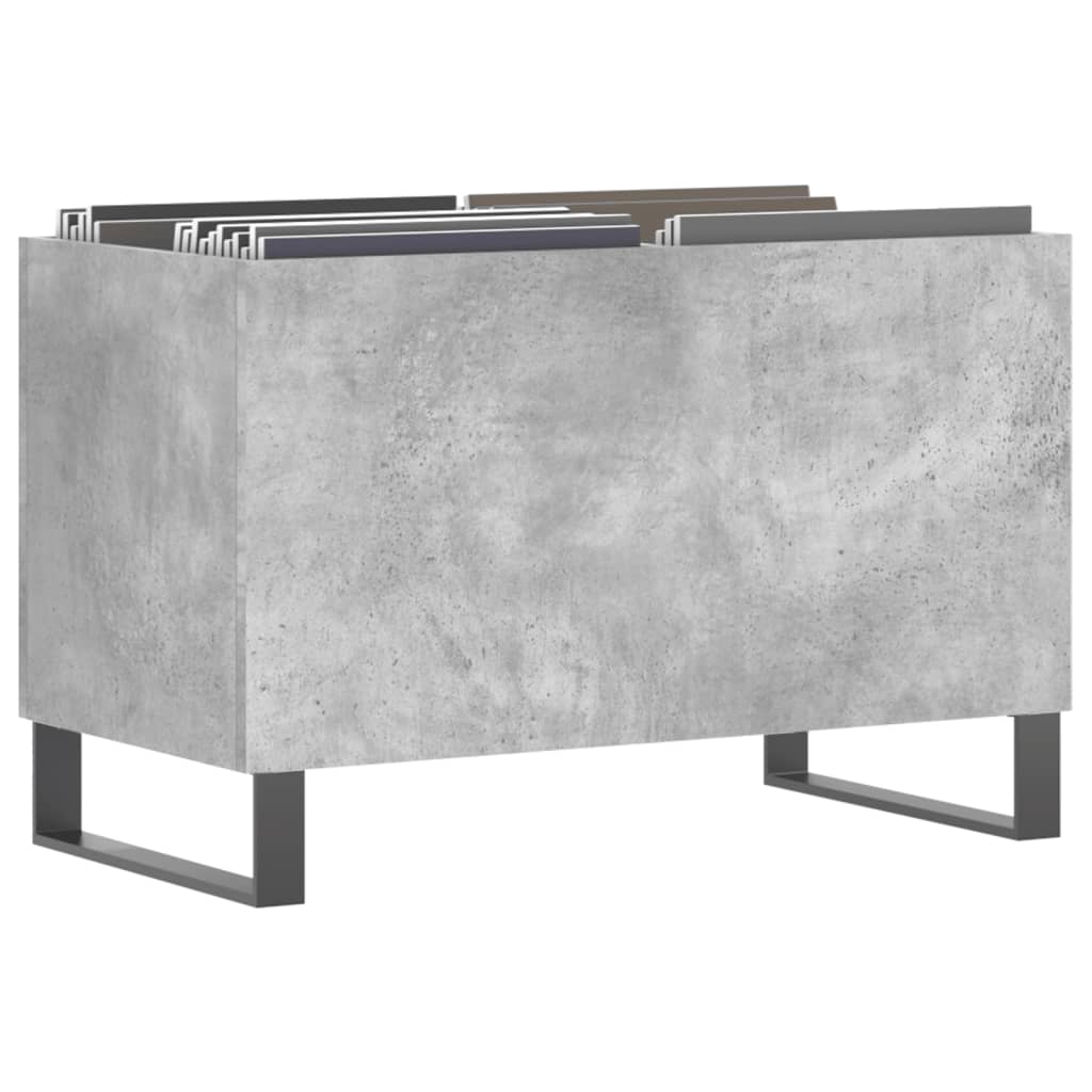 Pladeskab Beton Grå 74,5x38x48 cm Træmateriale