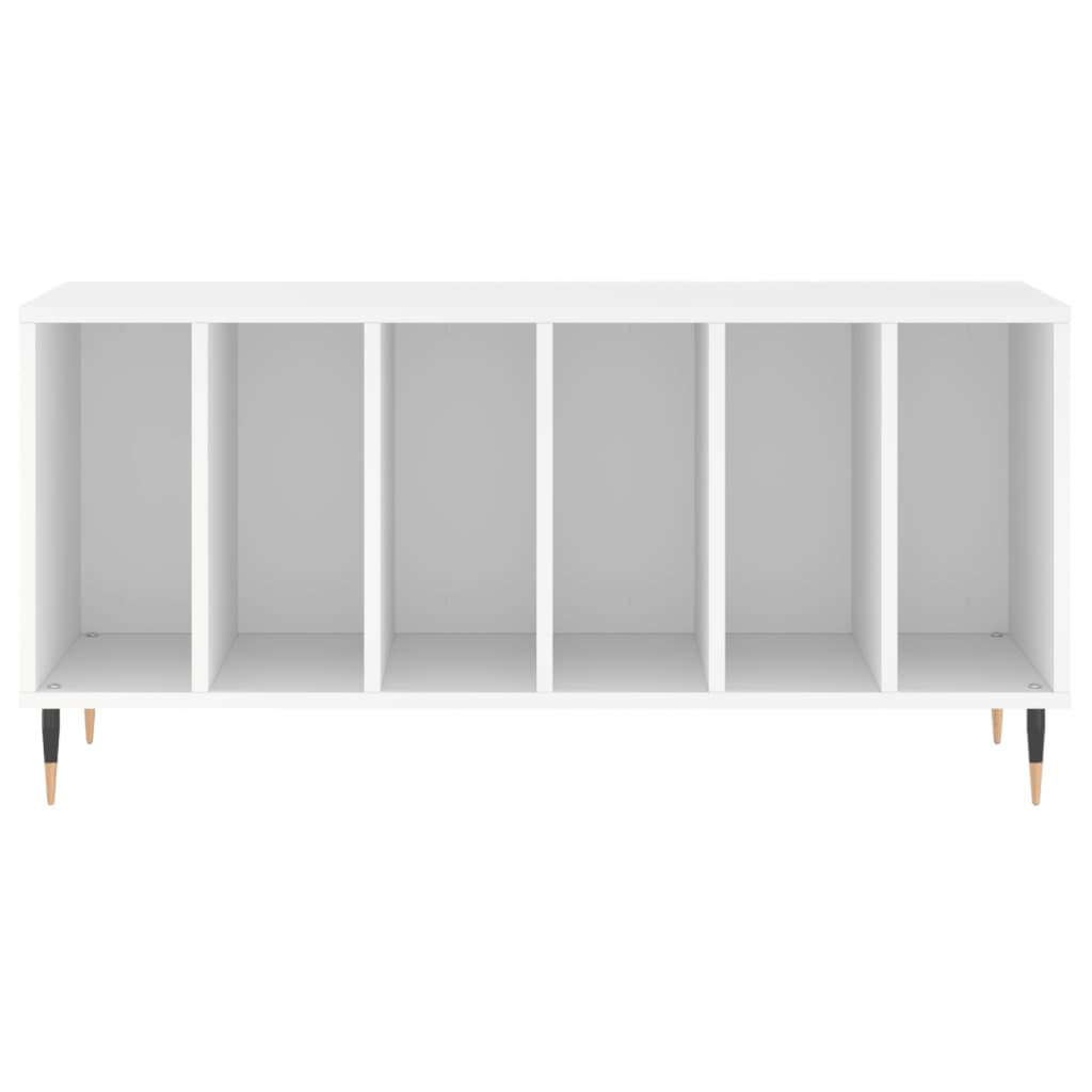 Pladeskab Hvid 100x38x48 cm Træ Materiale
