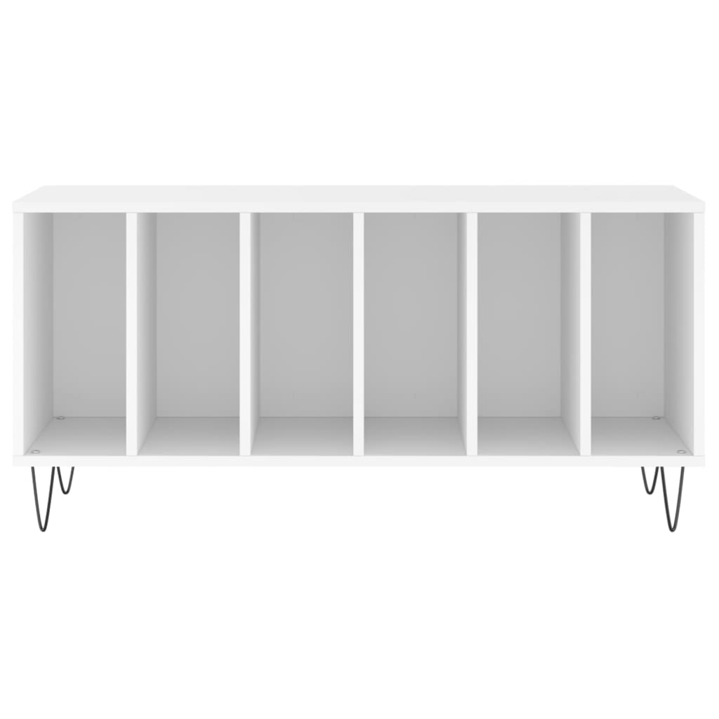 Pladeskab Hvid 100x38x48 cm Træ Materiale
