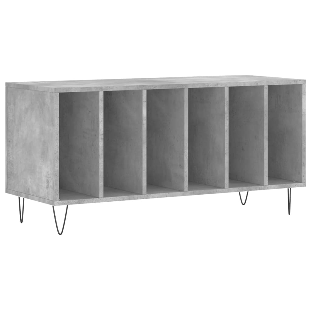 Pladeskab Beton Grå 100x38x48 cm Træmateriale