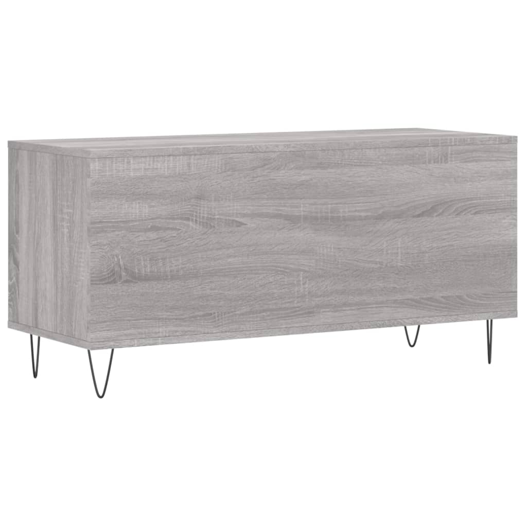 Pladeskab Grå Sonoma 100x38x48 cm Træmateriale