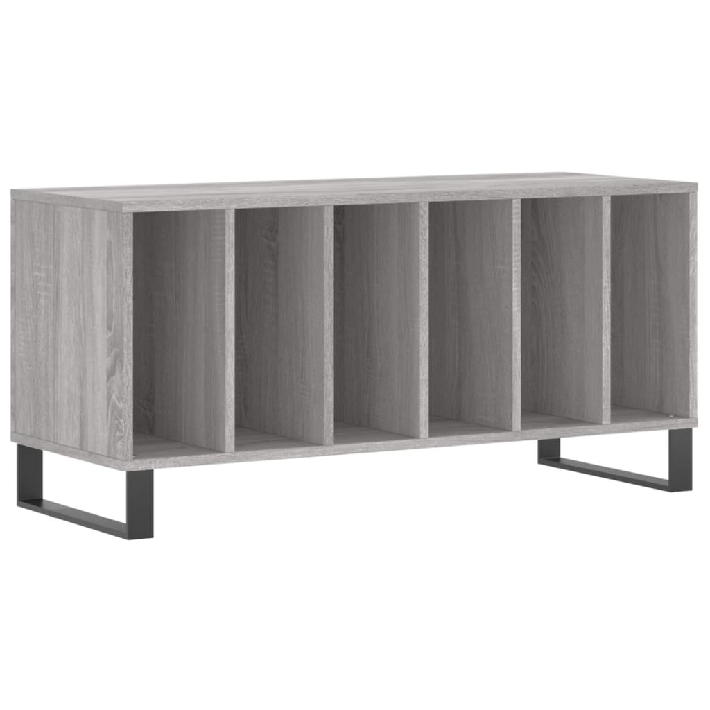 Pladeskab Grå Sonoma 100x38x48 cm Træmateriale