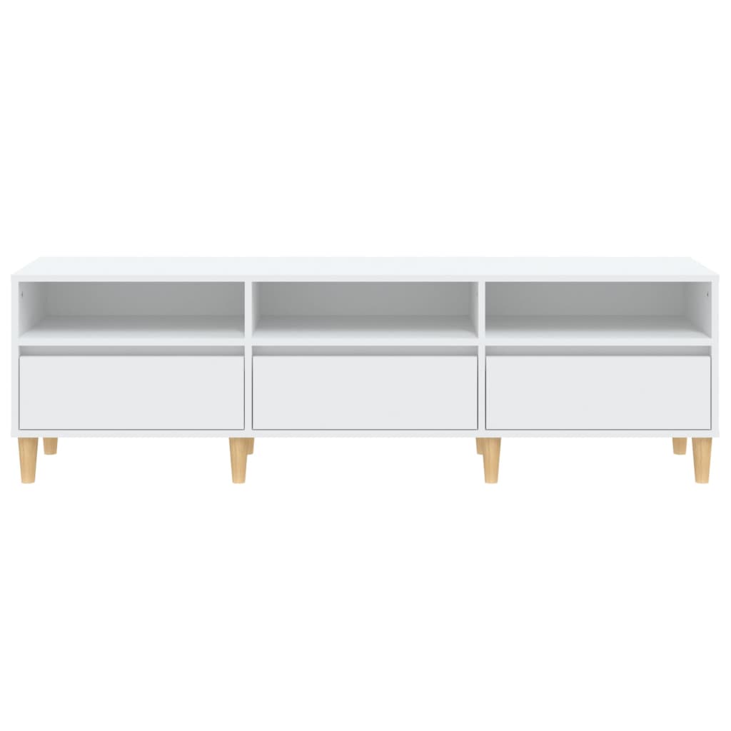 TV-skab Hvid 150x30x44,5 cm Træ Materiale