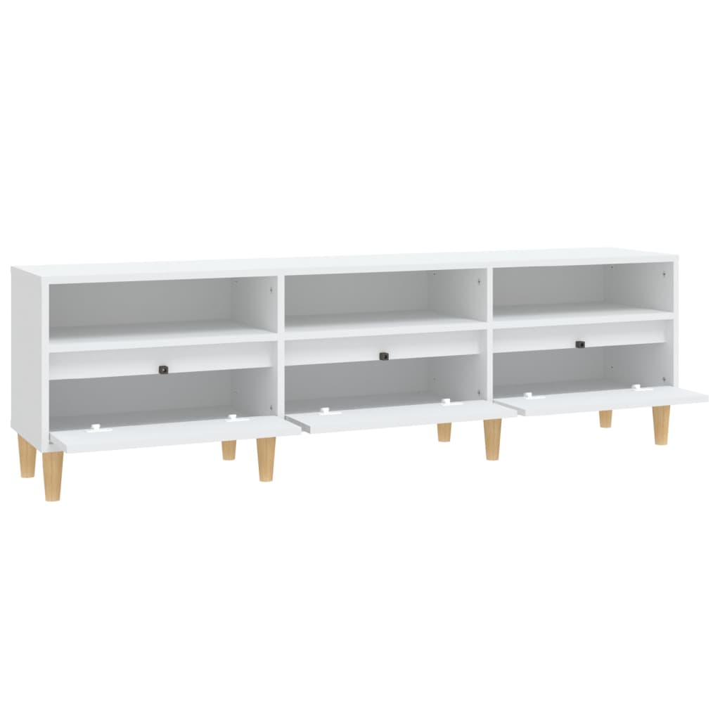TV-skab Hvid 150x30x44,5 cm Træ Materiale