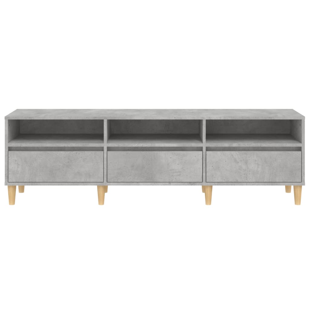 TV-Schrank Betongrau 150x30x44,5 cm Holzwerkstoff