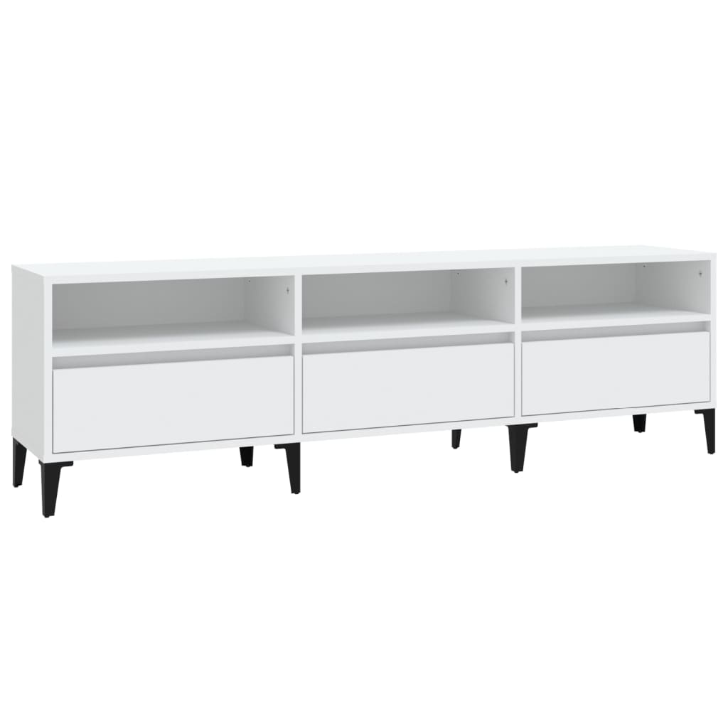 TV-skab Hvid 150x30x44,5 cm Træ Materiale