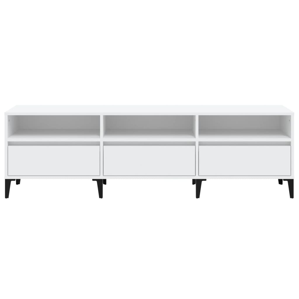TV-skab Hvid 150x30x44,5 cm Træ Materiale