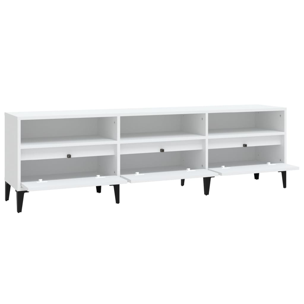 TV-skab Hvid 150x30x44,5 cm Træ Materiale