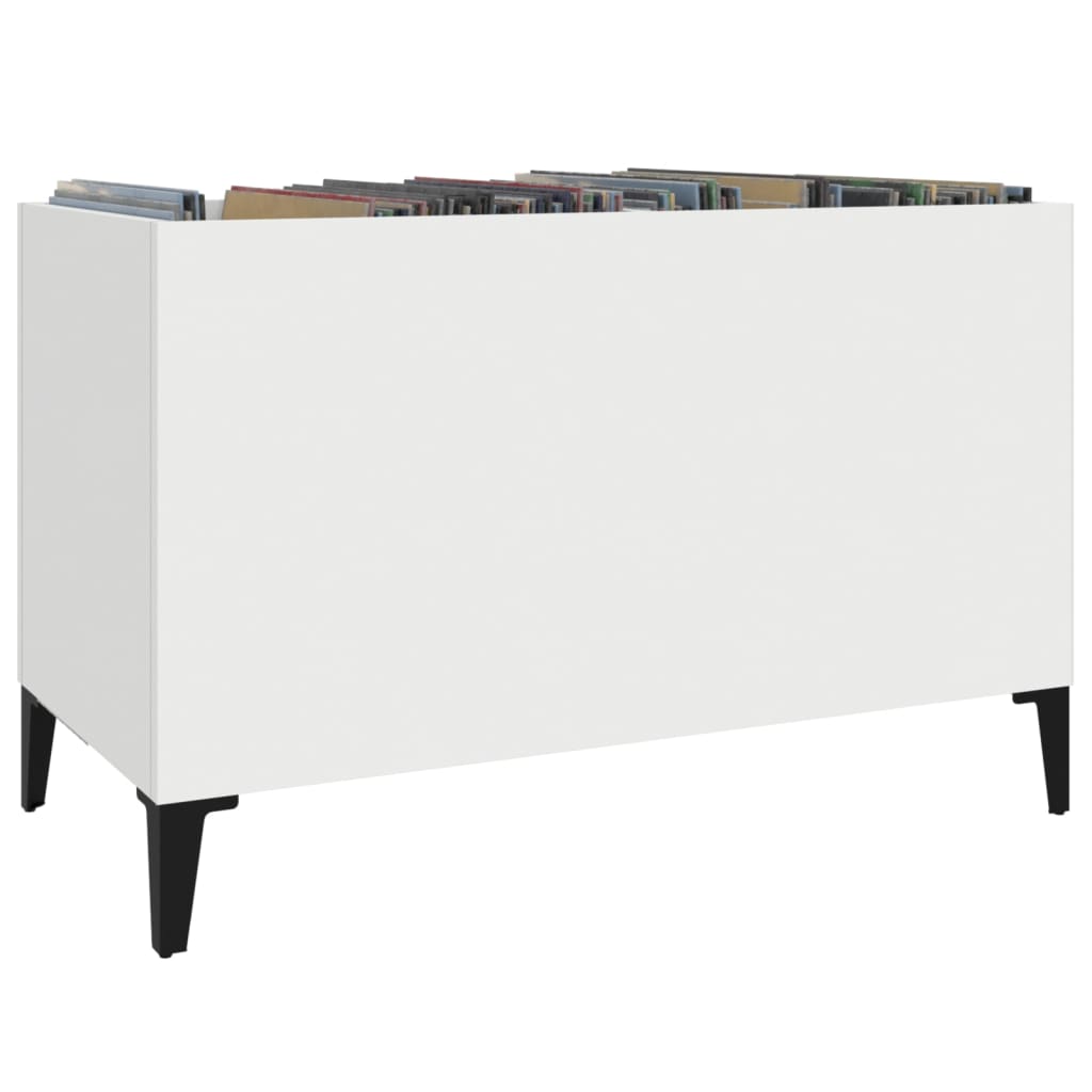 Pladeskab Hvid 74,5x38x48 cm Træmateriale