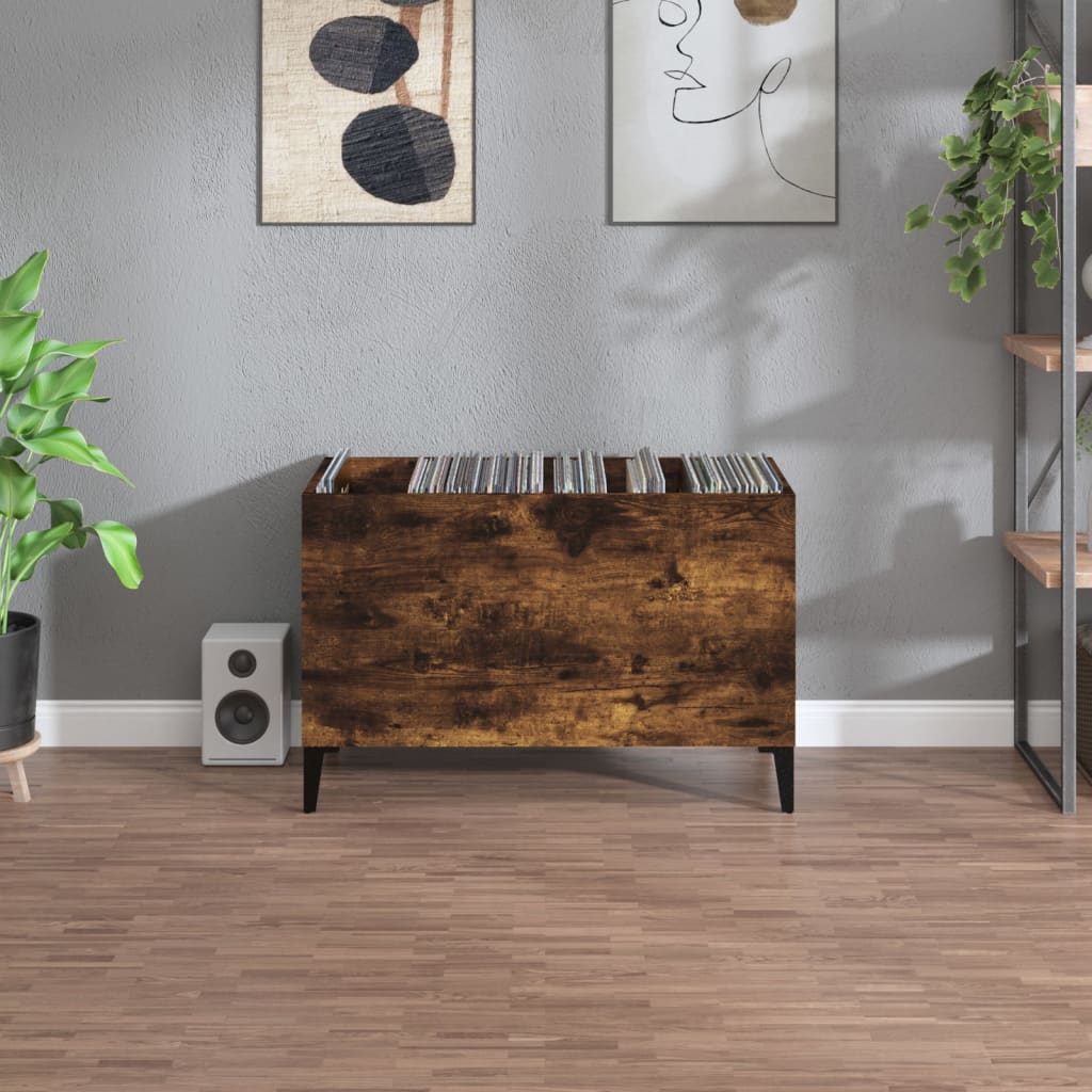 Pladeskab Røget Eg 74,5x38x48 cm Træmateriale