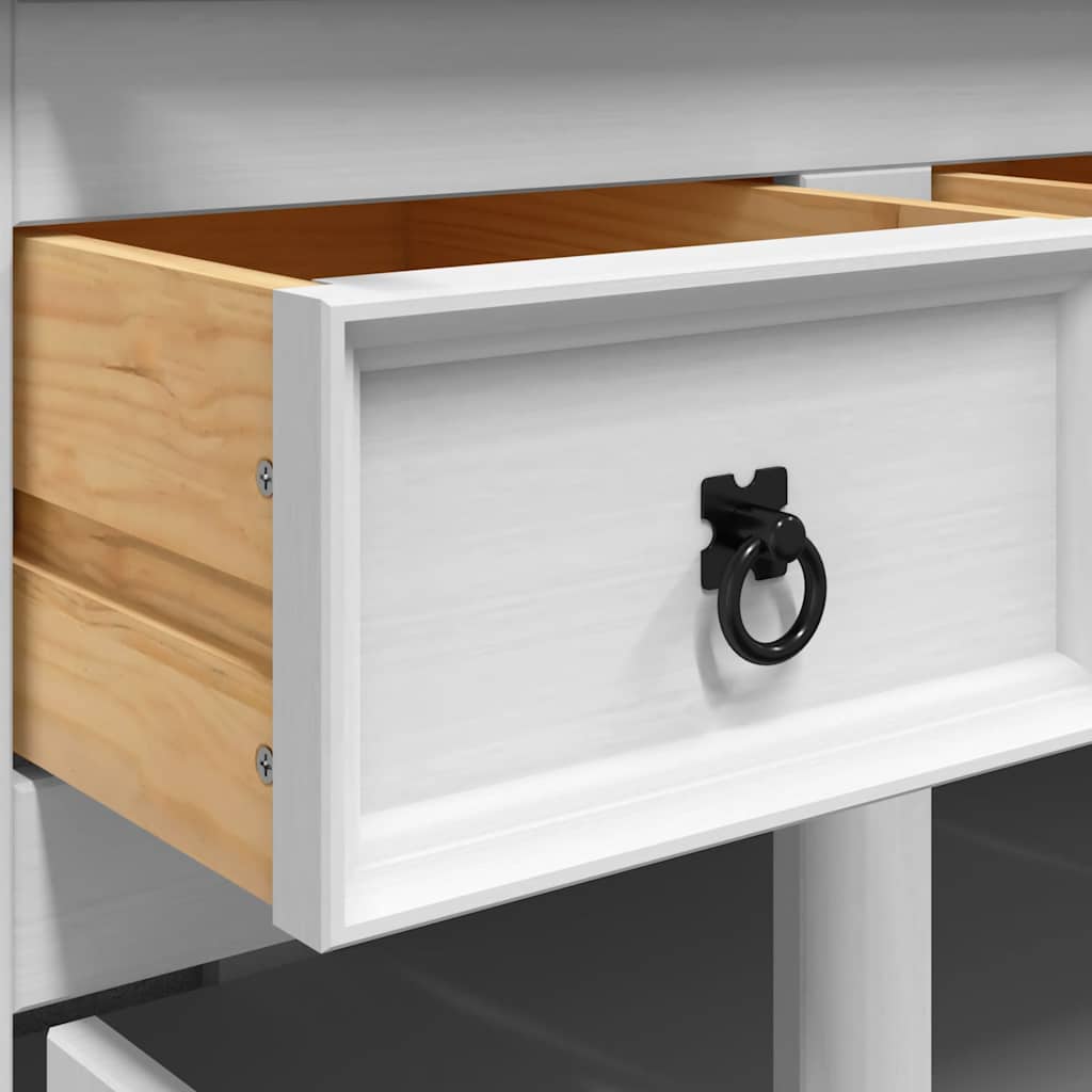 Highboard Corona 112x43x196 cm massivt træ mexicansk fyr