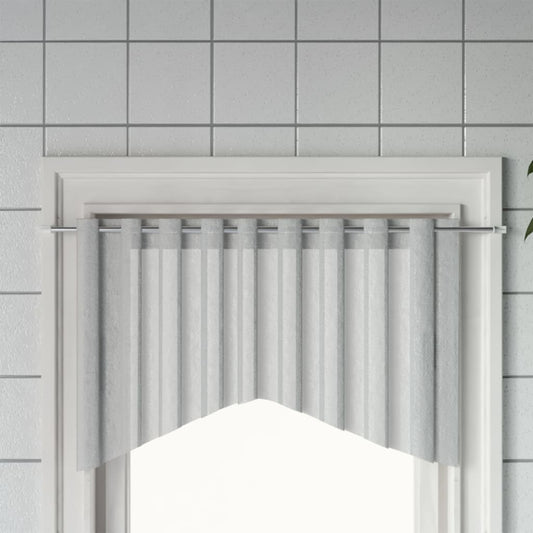 Gardinstænger 2 stk Hvid og sølv 90-130 cm aluminium