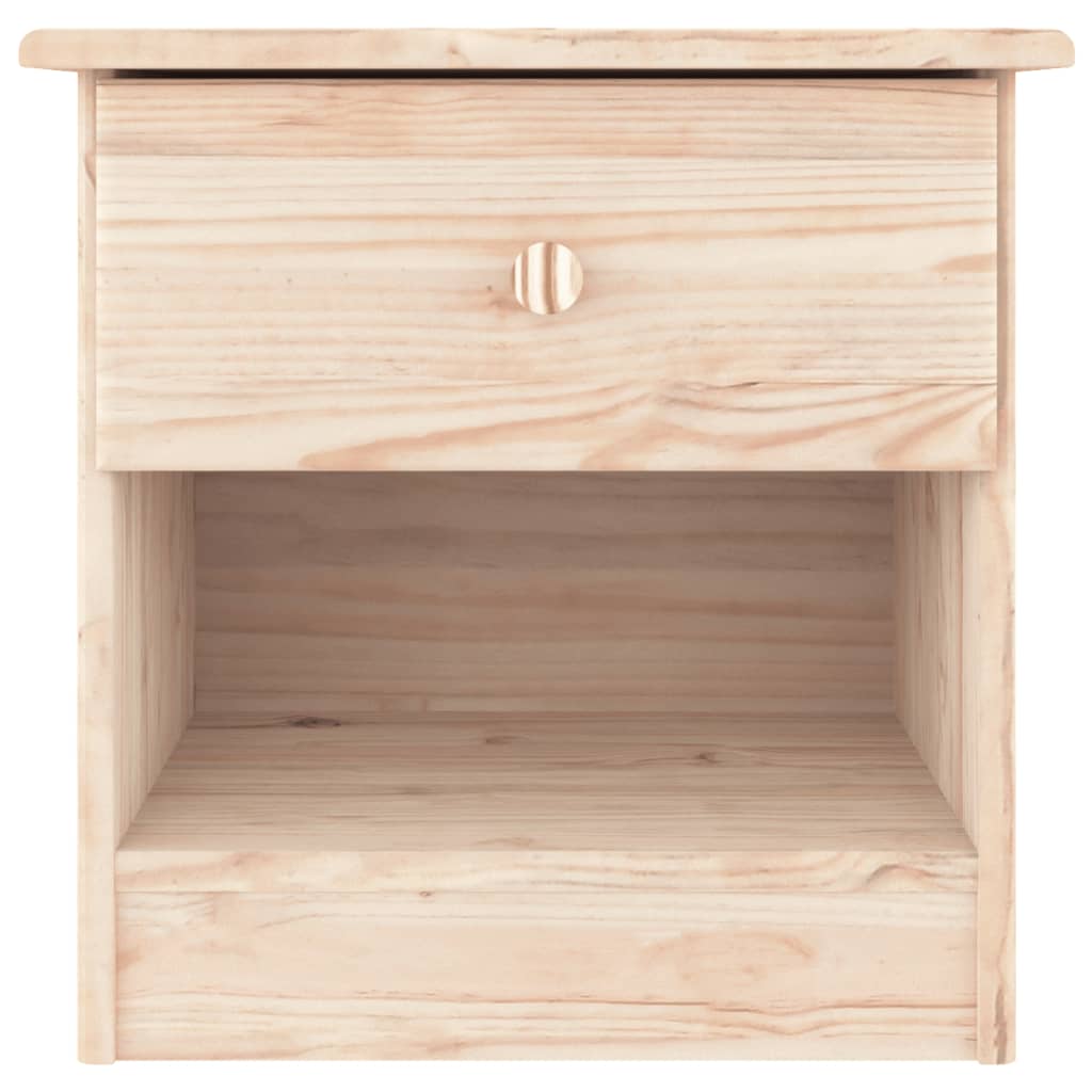 Sengebord ALTA natur 41x35x41 cm massivt fyrretræ