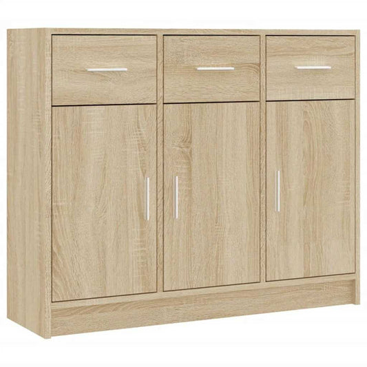 Sideboard Sonoma-Eiche 91x28x75 cm Holzwerkstoff
