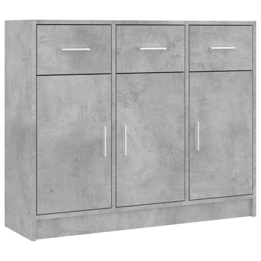 Sideboard Betongrau 91x28x75 cm Holzwerkstoff