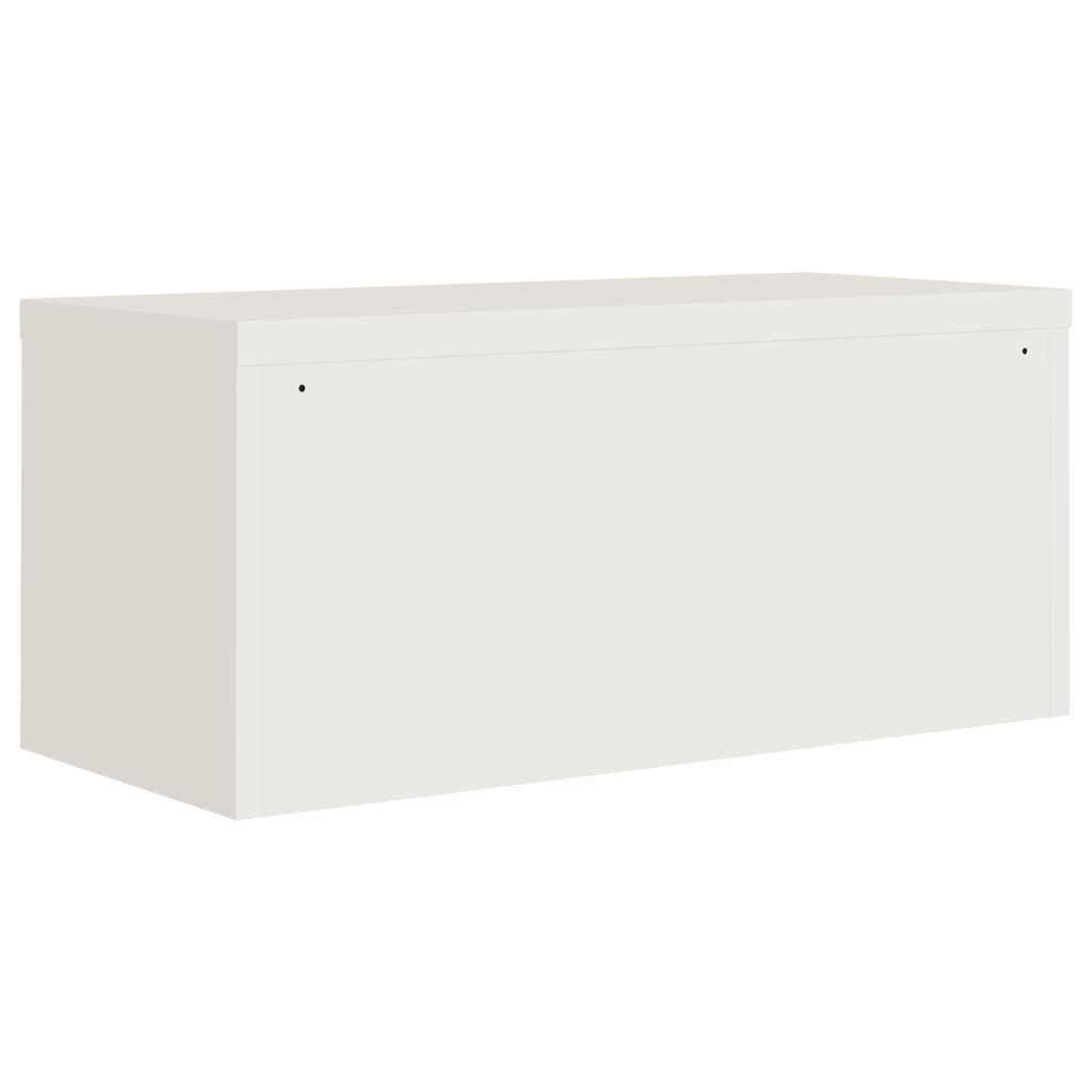 Arkivskab Hvid 90x40x40 cm Stål