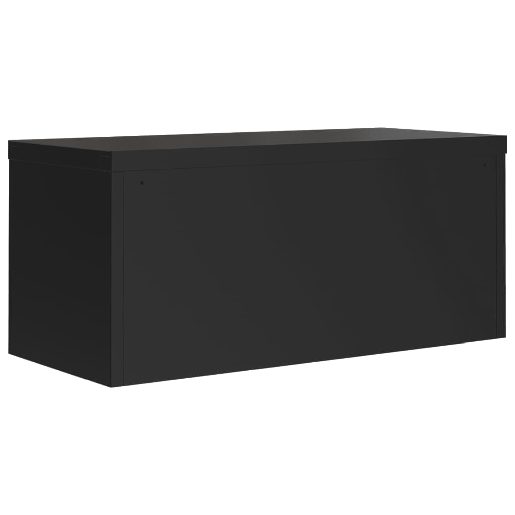 Arkivskab Sort 90x40x40 cm Stål