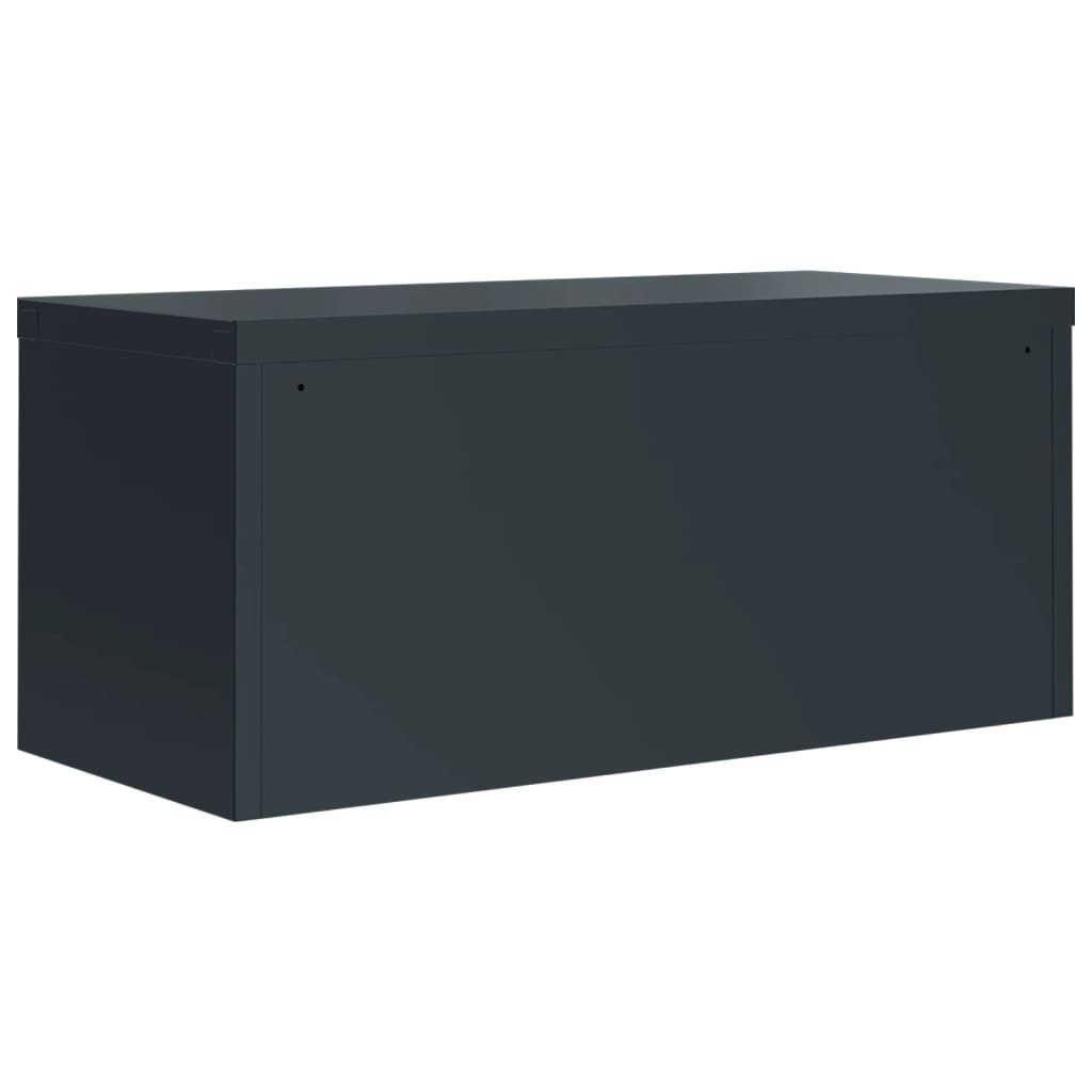 Arkivskab Antracit 90x40x40 cm Stål