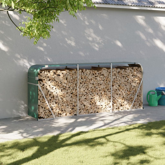 Brænde Shelter Grøn 234x45x100 cm Galvaniseret Stål