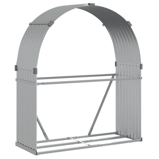 Brænde Shelter Sølv 120x45x140 cm Galvaniseret Stål