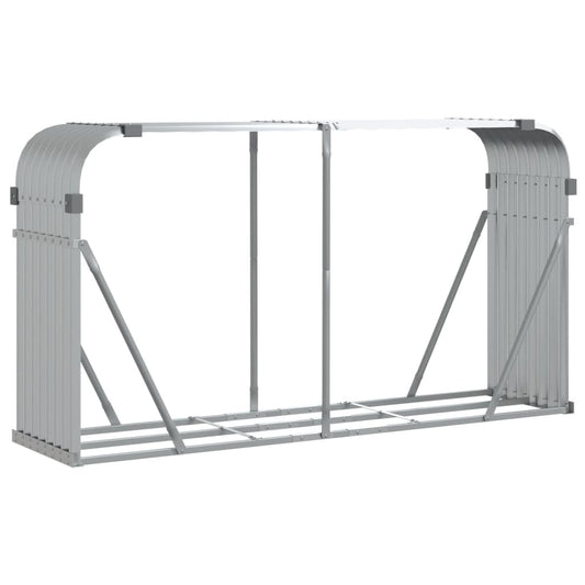 Brænde Shelter Sølv 180x45x100 cm Galvaniseret Stål